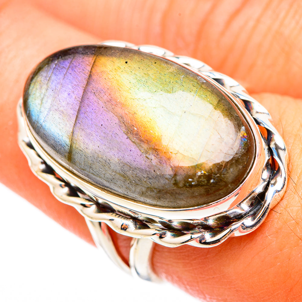 Labradorite Rings handcrafted by Anasilvercos - RING116470