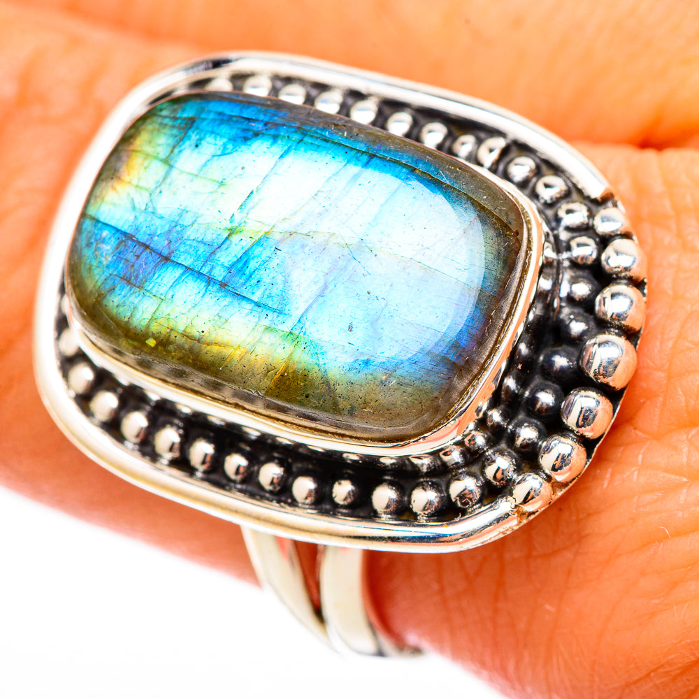 Labradorite Rings handcrafted by Anasilvercos - RING116480