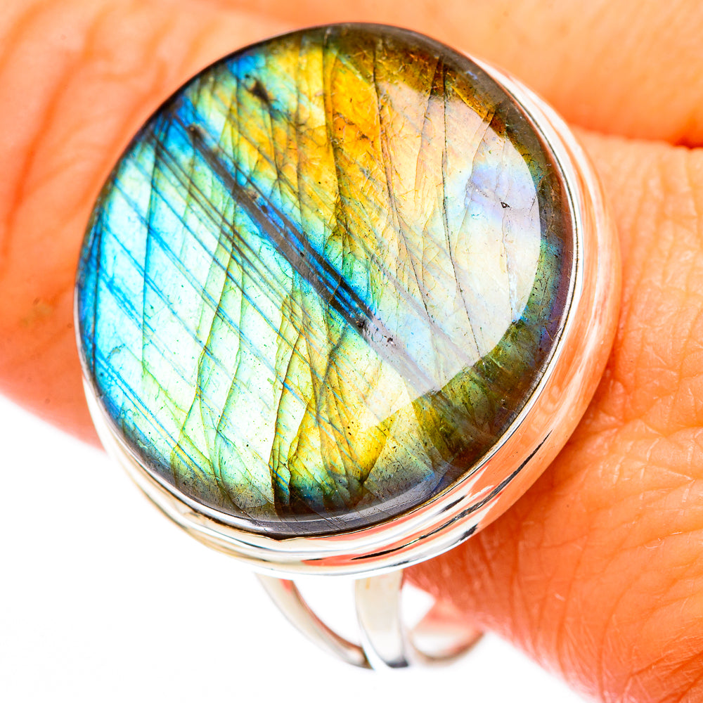 Labradorite Rings handcrafted by Anasilvercos - RING116495