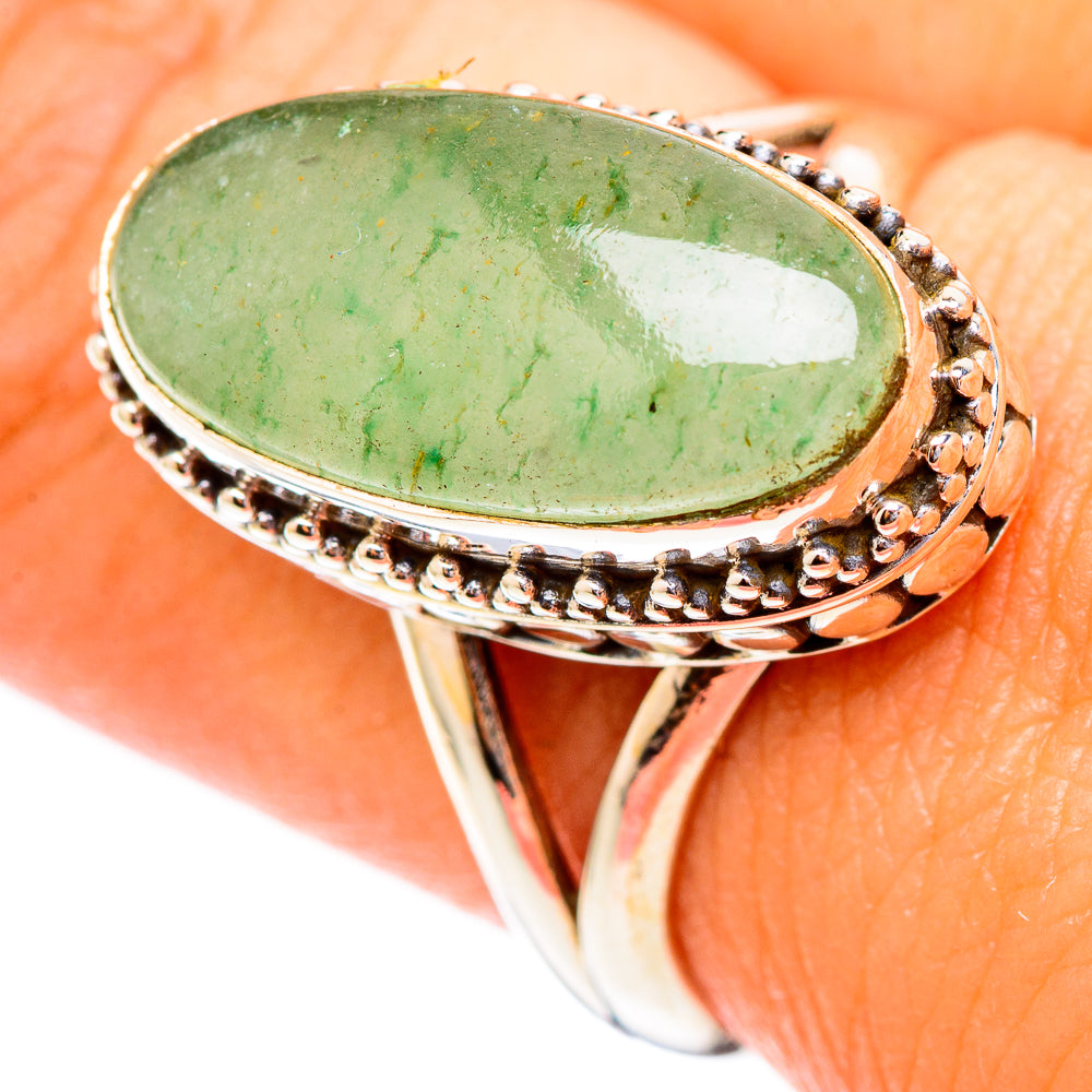 Prehnite Rings handcrafted by Anasilvercos - RING116511