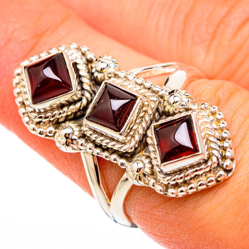 Garnet Rings handcrafted by Anasilvercos - RING116518