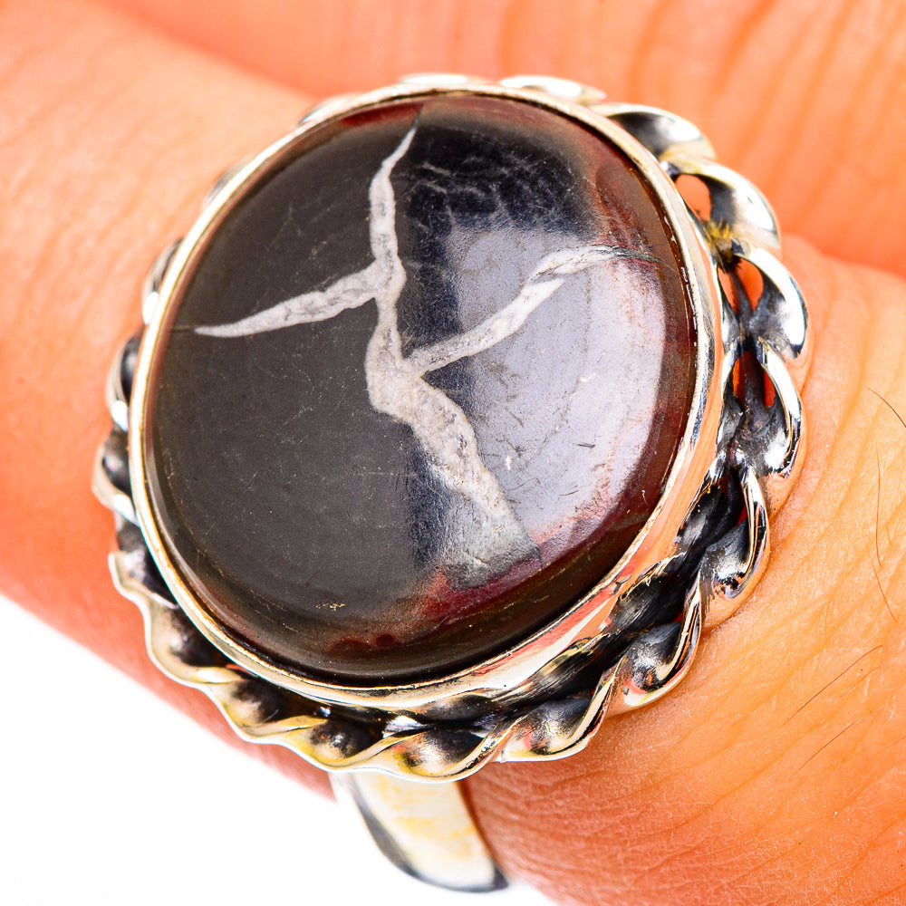 Septarian Geode Rings handcrafted by Anasilvercos - RING116527