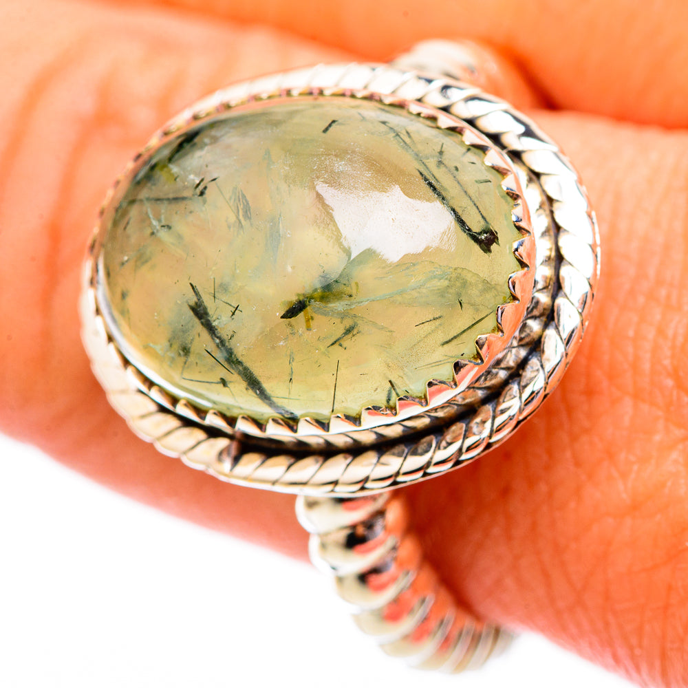 Prehnite Rings handcrafted by Anasilvercos - RING116545