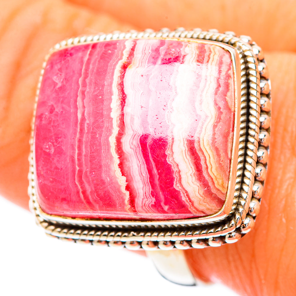 Rhodochrosite Rings handcrafted by Anasilvercos - RING116550
