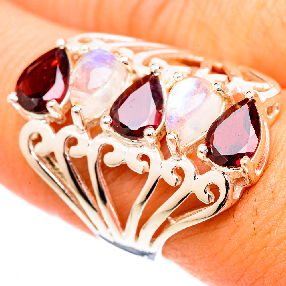 Garnet Rings handcrafted by Anasilvercos - RING116552