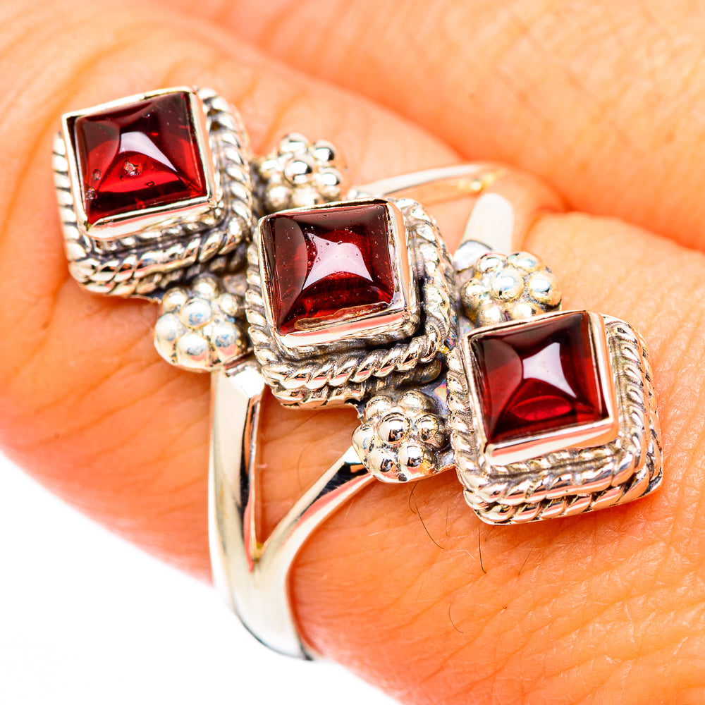 Garnet Rings handcrafted by Anasilvercos - RING116585