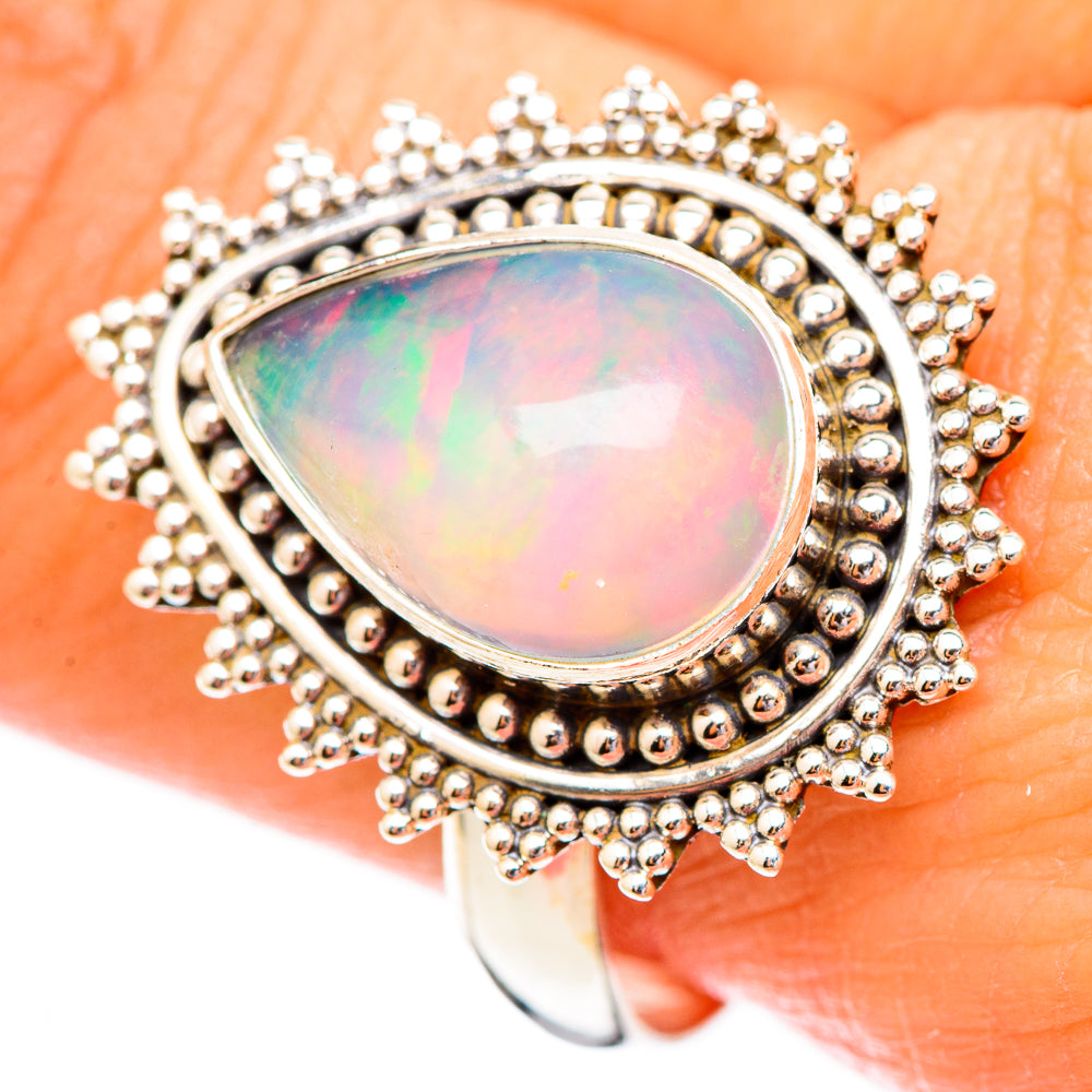 Ethiopian Opal Rings handcrafted by Anasilvercos - RING116601