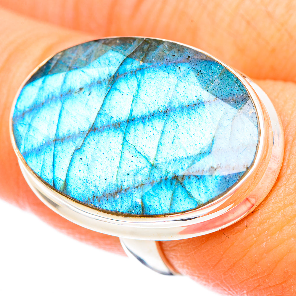 Labradorite Rings handcrafted by Anasilvercos - RING116605