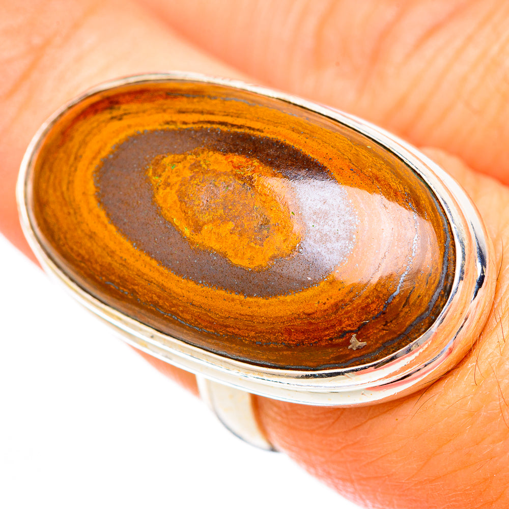 Tiger Iron Rings handcrafted by Anasilvercos - RING116621