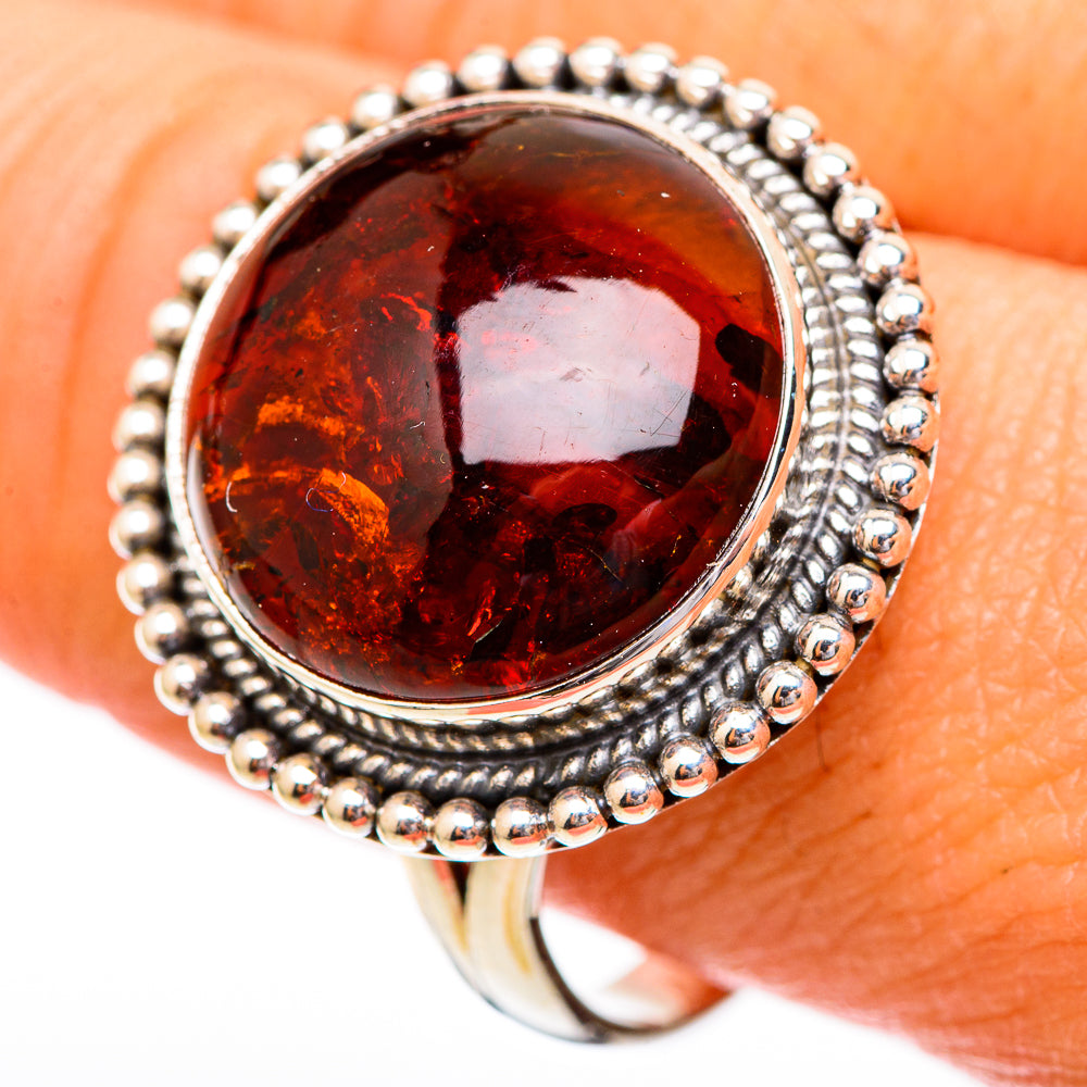 Baltic Amber Rings handcrafted by Anasilvercos - RING116626