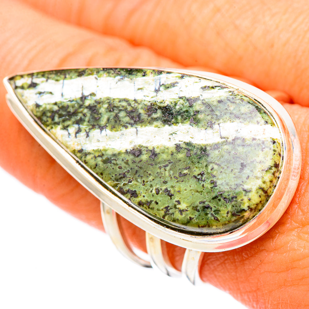 Green Swiss Opal Rings handcrafted by Anasilvercos - RING116651