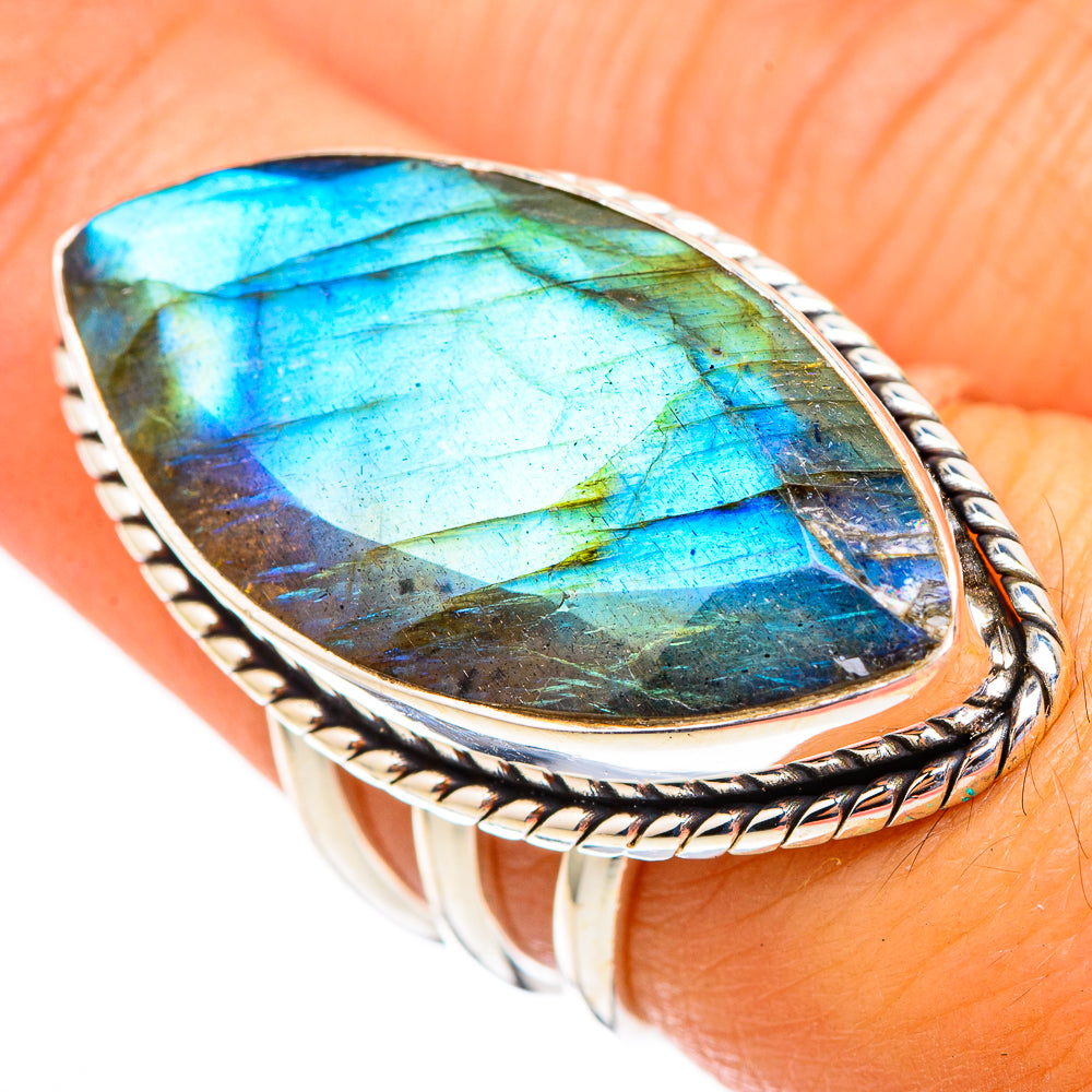 Labradorite Rings handcrafted by Anasilvercos - RING116673