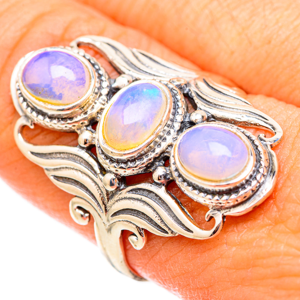 Ethiopian Opal Rings handcrafted by Anasilvercos - RING116675