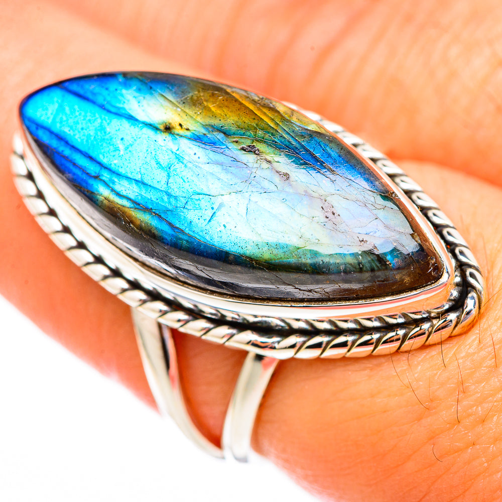 Labradorite Rings handcrafted by Anasilvercos - RING116679