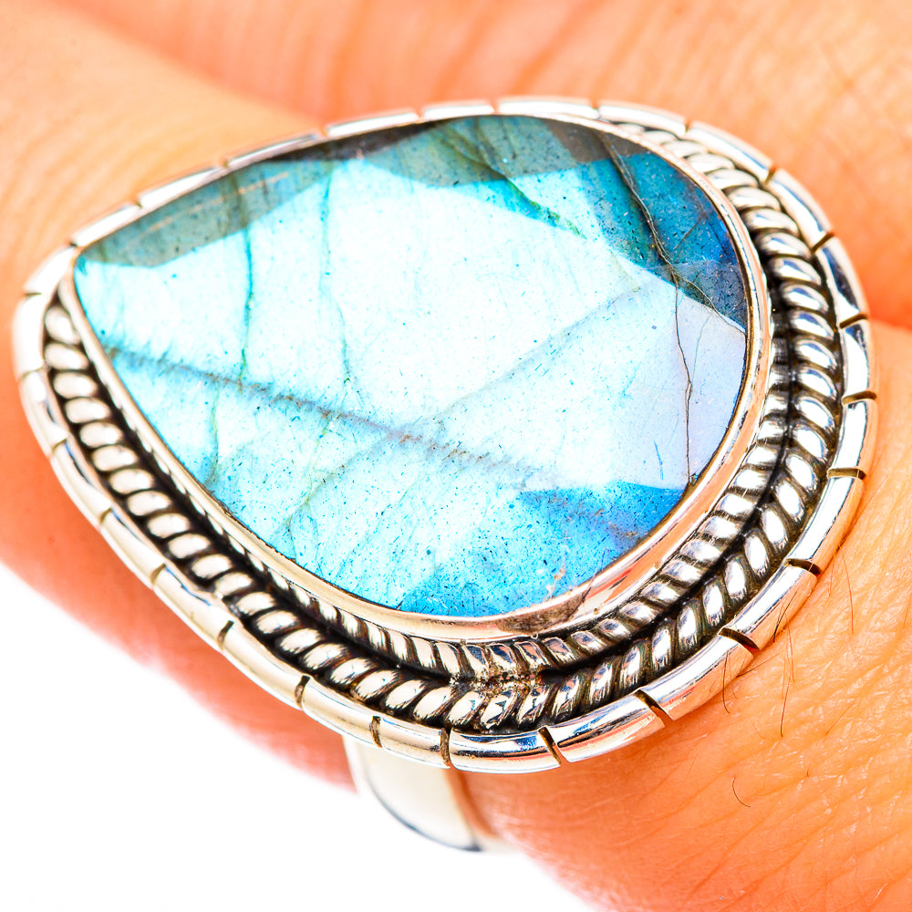 Labradorite Rings handcrafted by Anasilvercos - RING116684