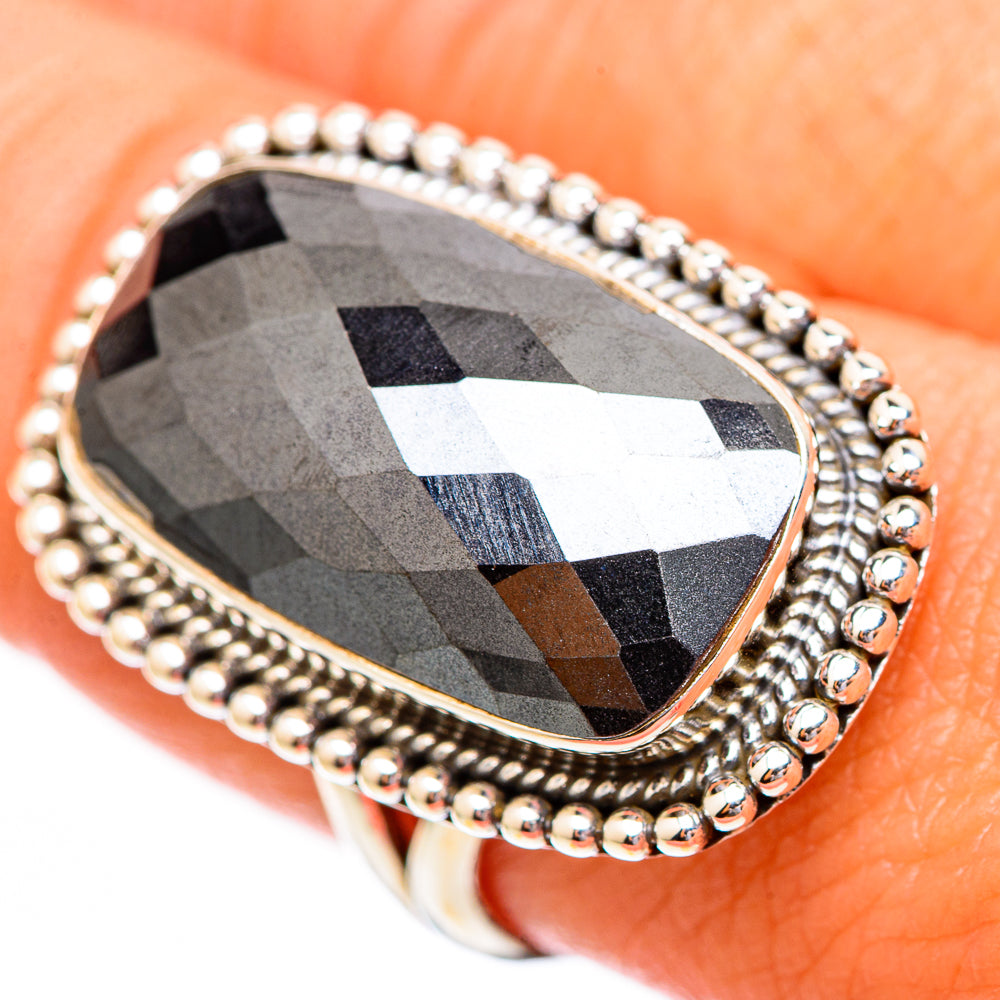Hematite Rings handcrafted by Anasilvercos - RING116707