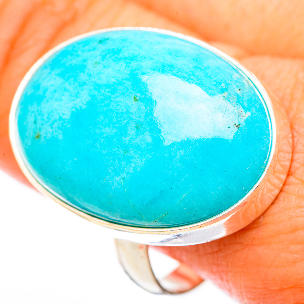 Peruvian Amazonite Rings handcrafted by Anasilvercos - RING116709