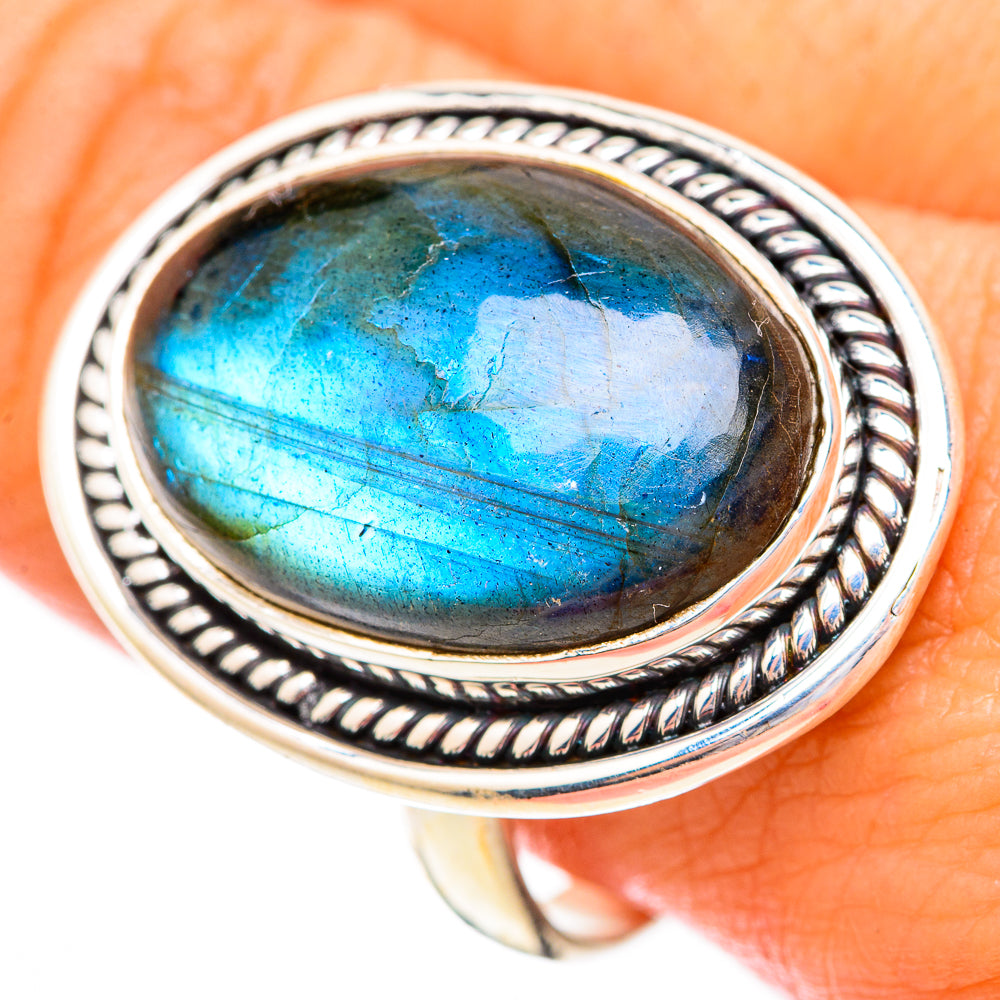Labradorite Rings handcrafted by Anasilvercos - RING116710