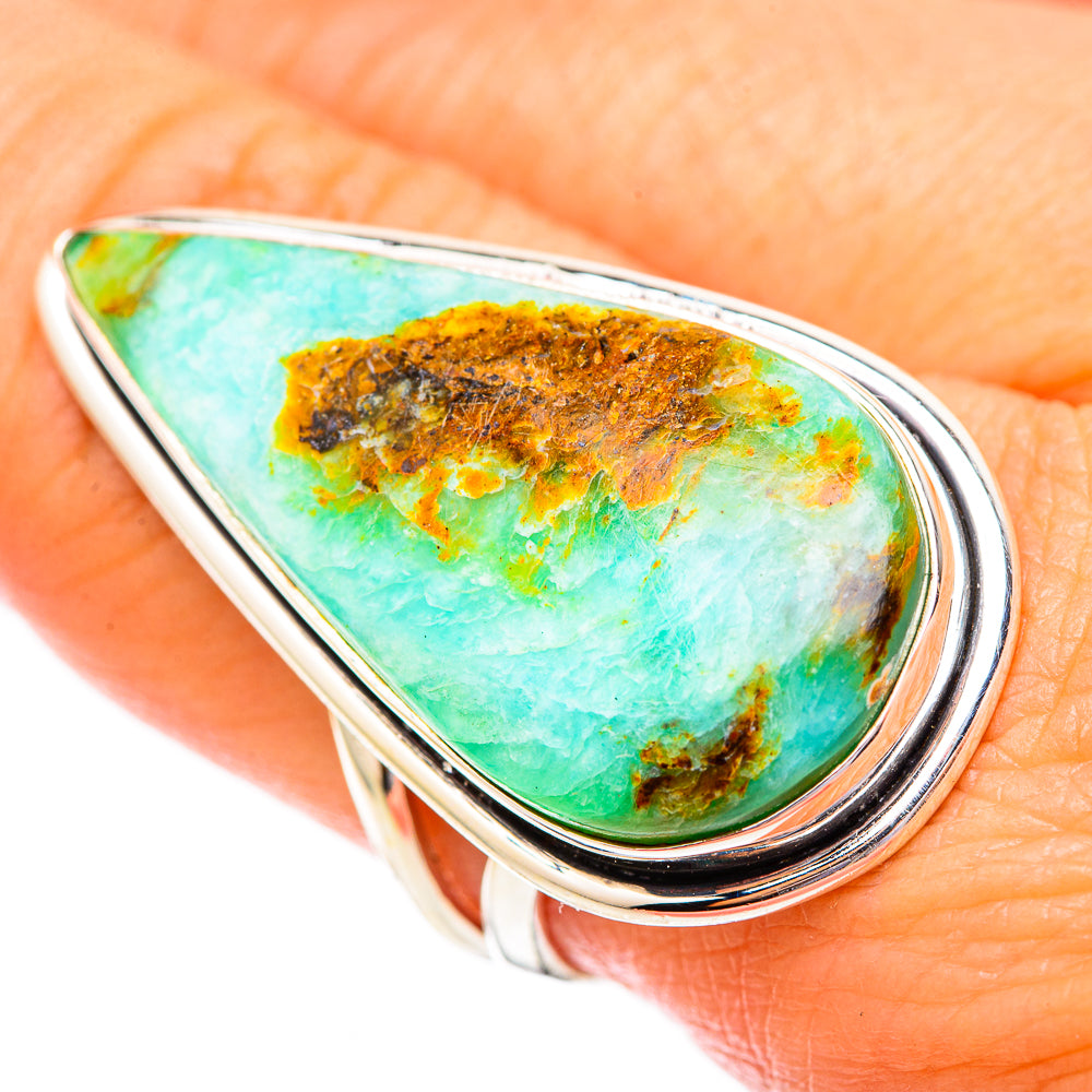 Peruvian Opal Rings handcrafted by Anasilvercos - RING116713