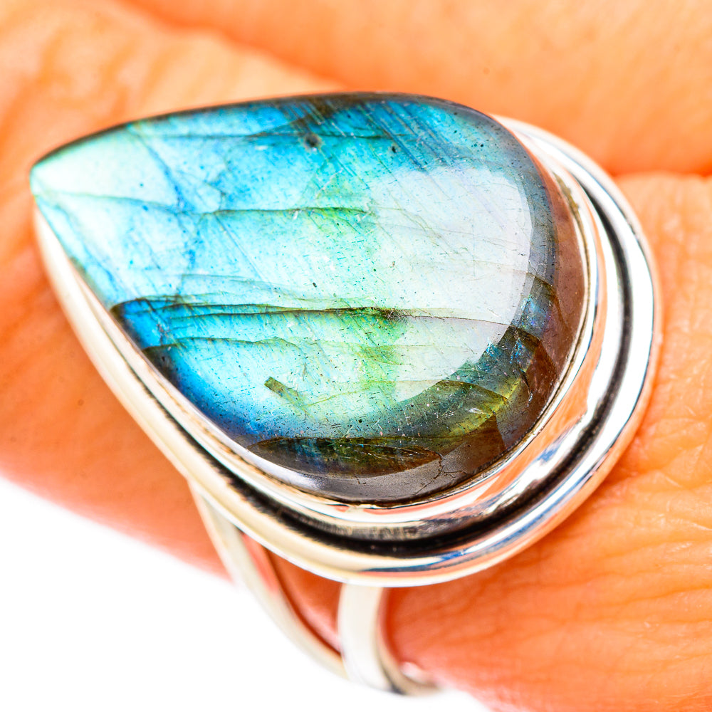 Labradorite Rings handcrafted by Anasilvercos - RING116733