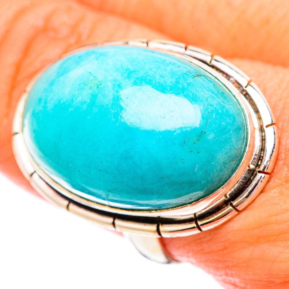 Peruvian Amazonite Rings handcrafted by Anasilvercos - RING116737