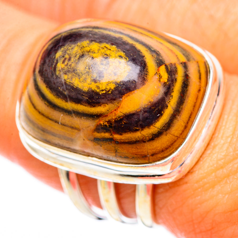 Bumble Bee Jasper Rings handcrafted by Anasilvercos - RING116749