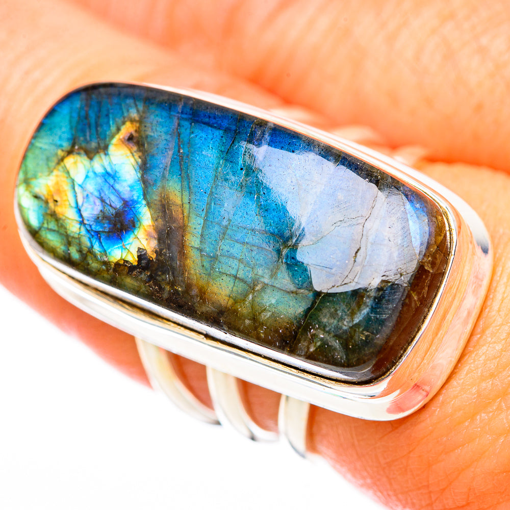 Labradorite Rings handcrafted by Anasilvercos - RING116762