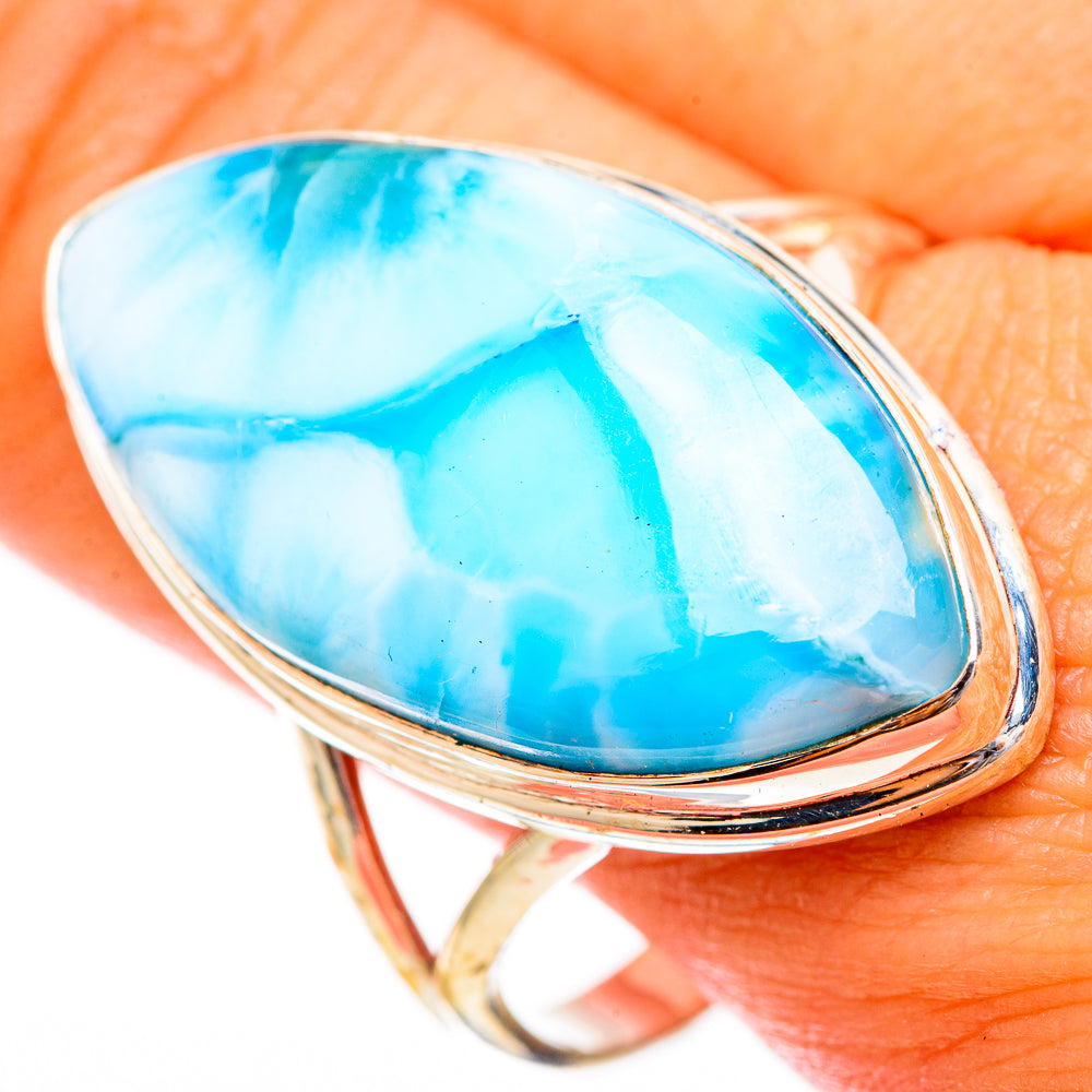 Larimar Rings handcrafted by Anasilvercos - RING116769