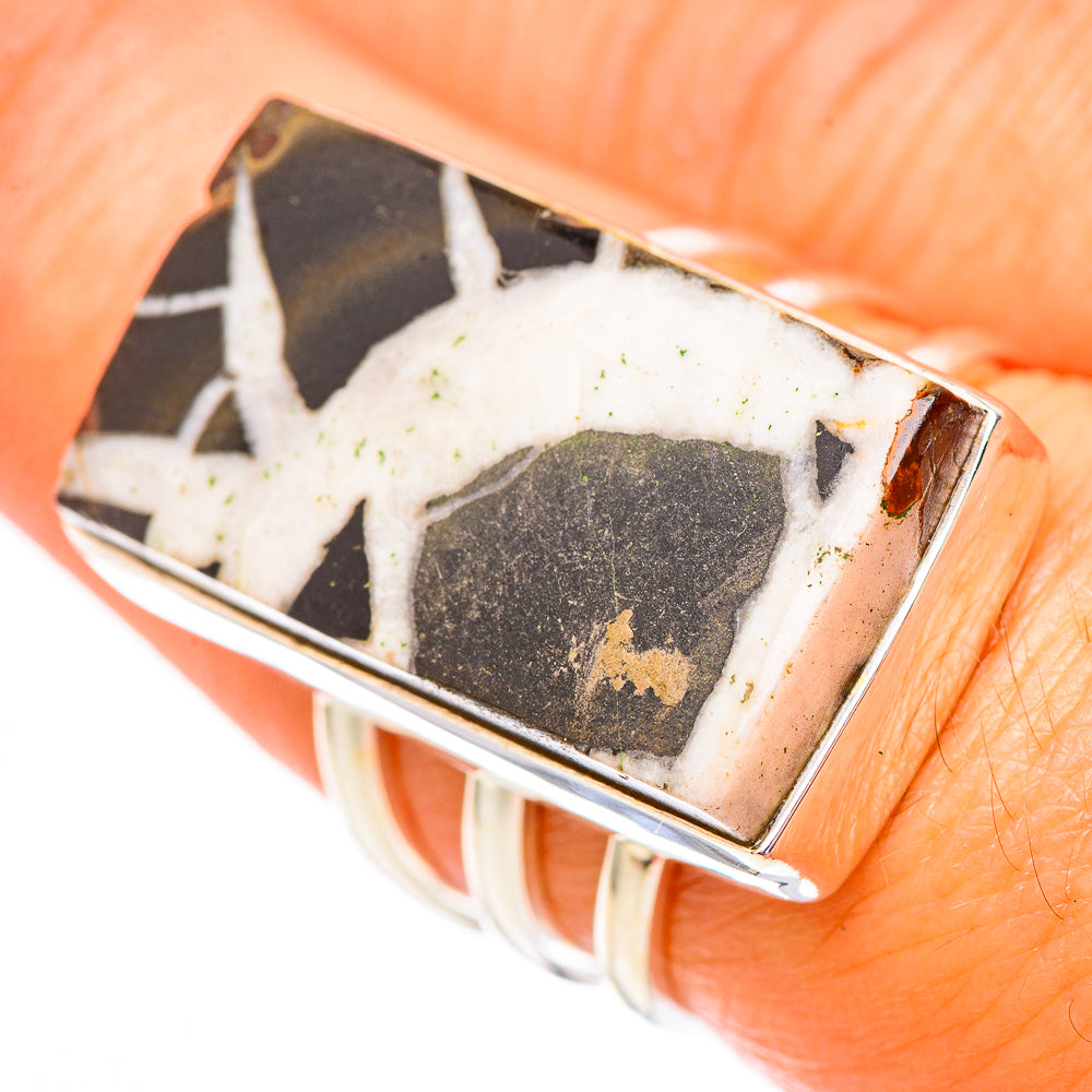 Septarian Geode Rings handcrafted by Anasilvercos - RING116784