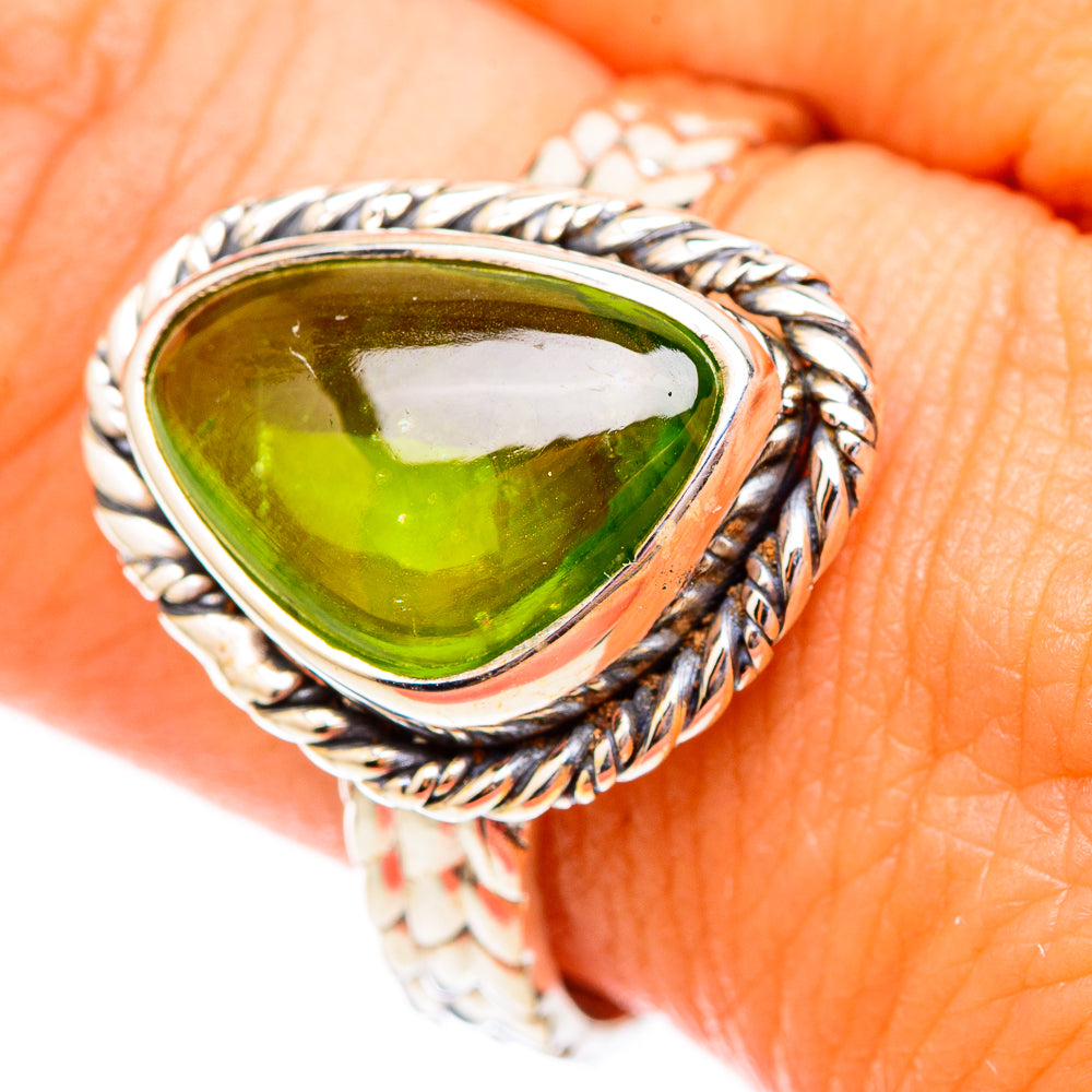 Peridot Rings handcrafted by Anasilvercos - RING116810