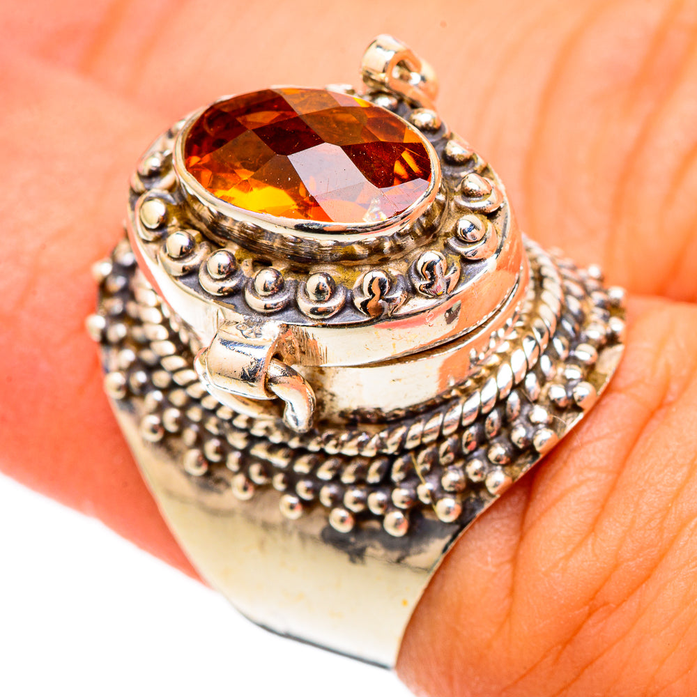Mandarin Citrine Rings handcrafted by Anasilvercos - RING116814