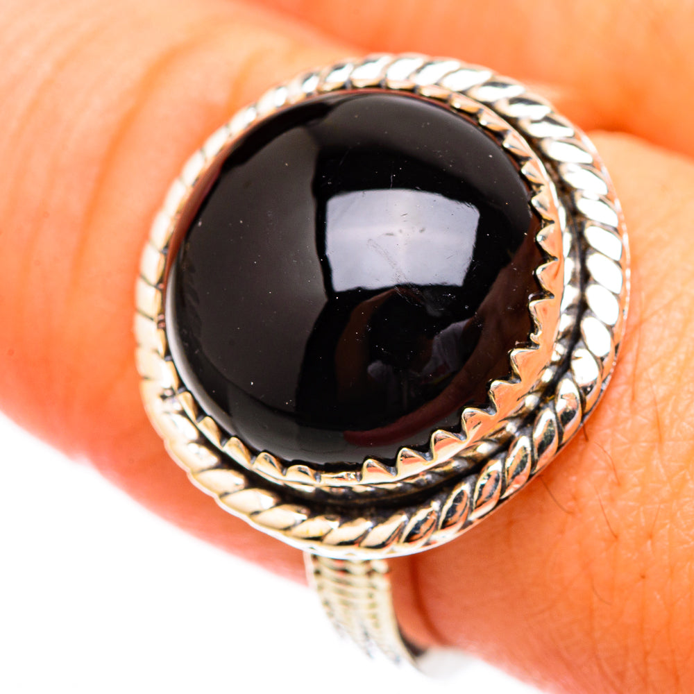 Black Onyx Rings handcrafted by Anasilvercos - RING116827