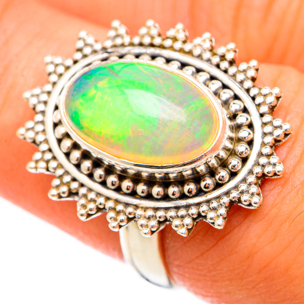 Ethiopian Opal Rings handcrafted by Anasilvercos - RING116838