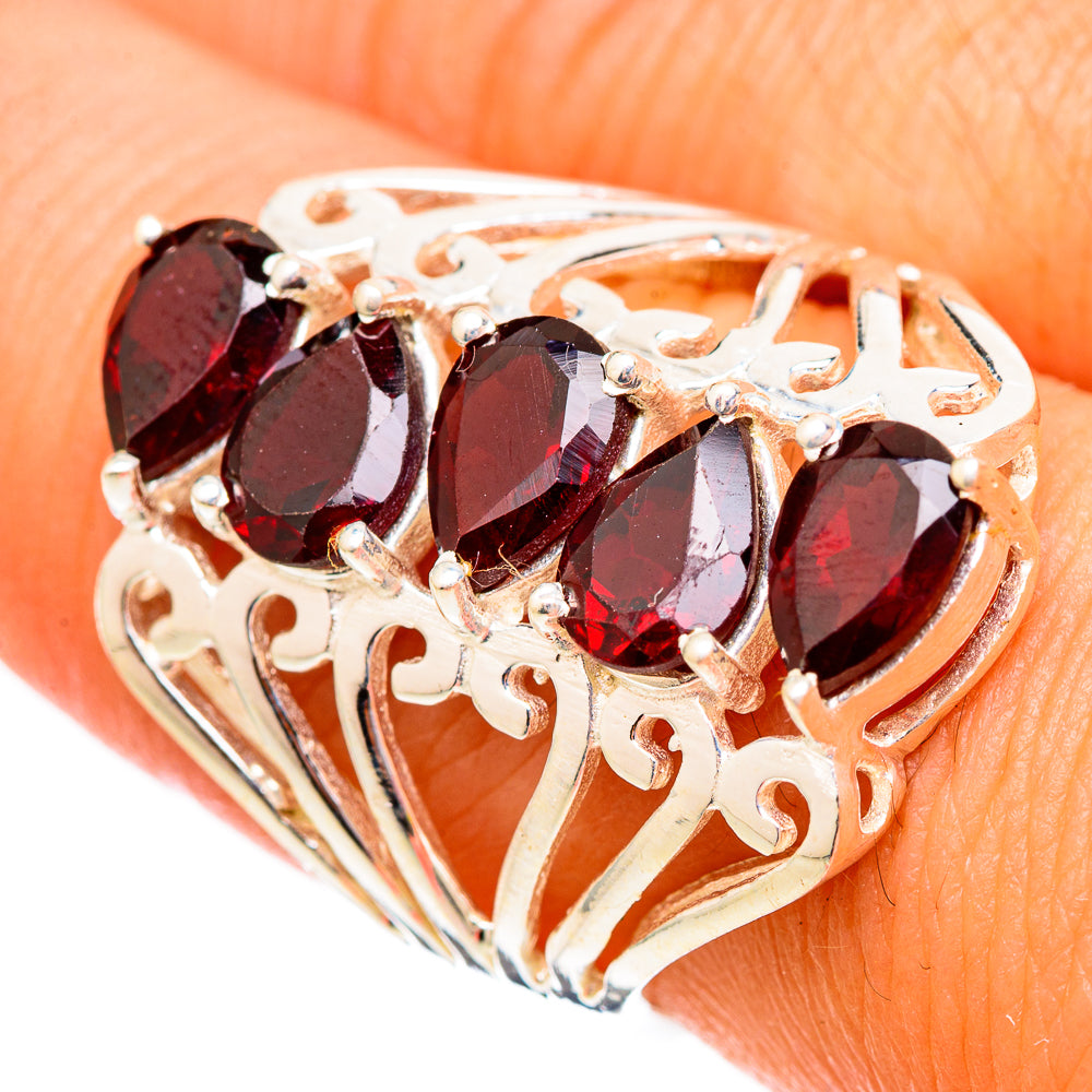 Garnet Rings handcrafted by Anasilvercos - RING116854