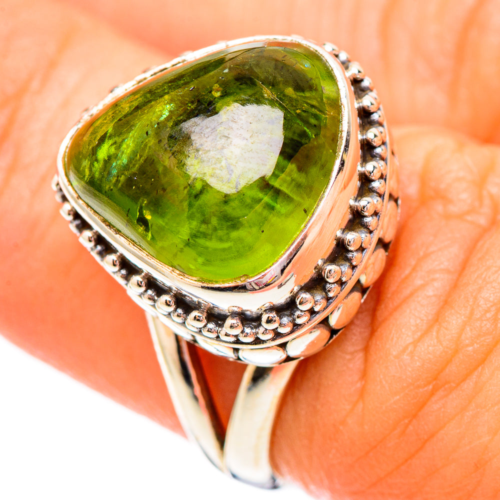 Peridot Rings handcrafted by Anasilvercos - RING116913