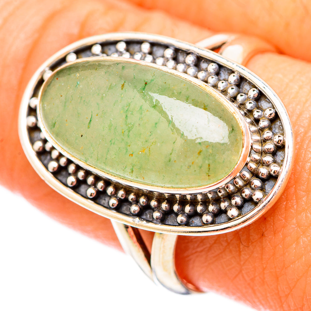 Prehnite Rings handcrafted by Anasilvercos - RING116914