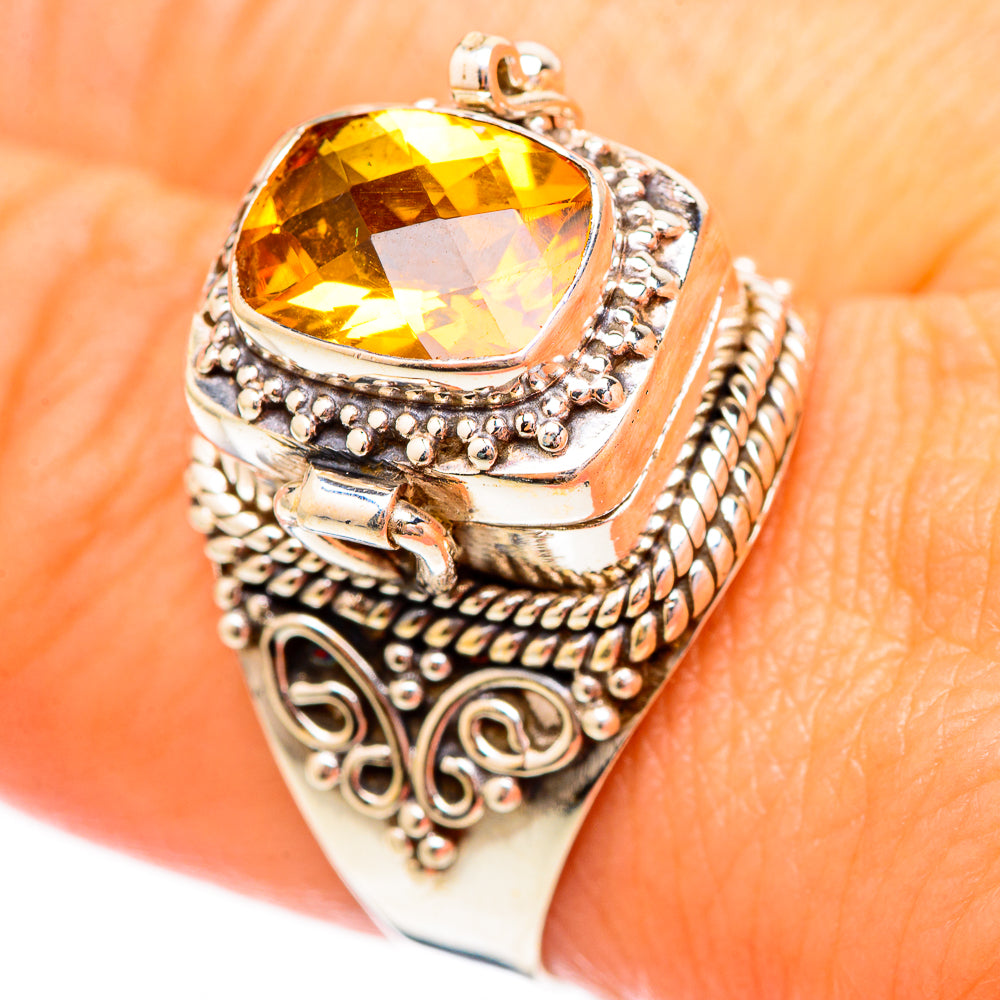 Mandarin Citrine Rings handcrafted by Anasilvercos - RING116918