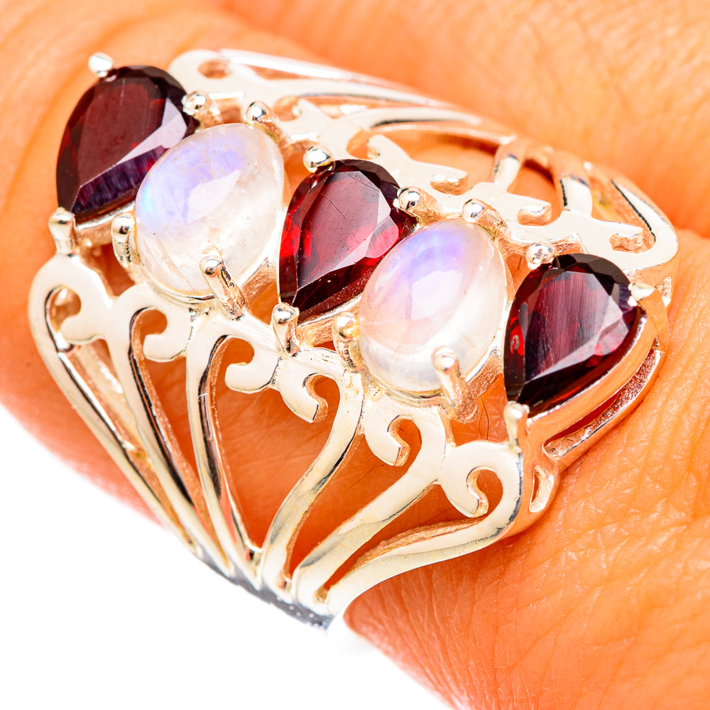 Garnet Rings handcrafted by Anasilvercos - RING116923