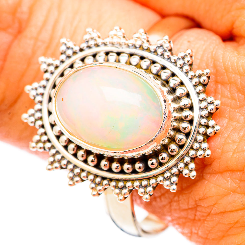 Ethiopian Opal Rings handcrafted by Anasilvercos - RING116940