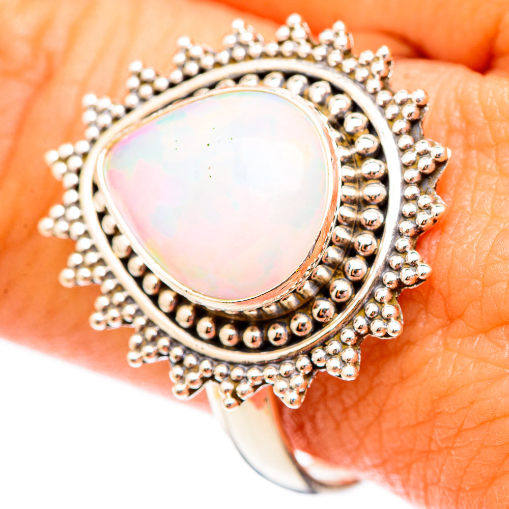 Ethiopian Opal Rings handcrafted by Anasilvercos - RING116941