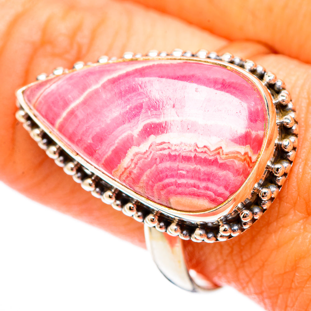 Rhodochrosite Rings handcrafted by Anasilvercos - RING116953