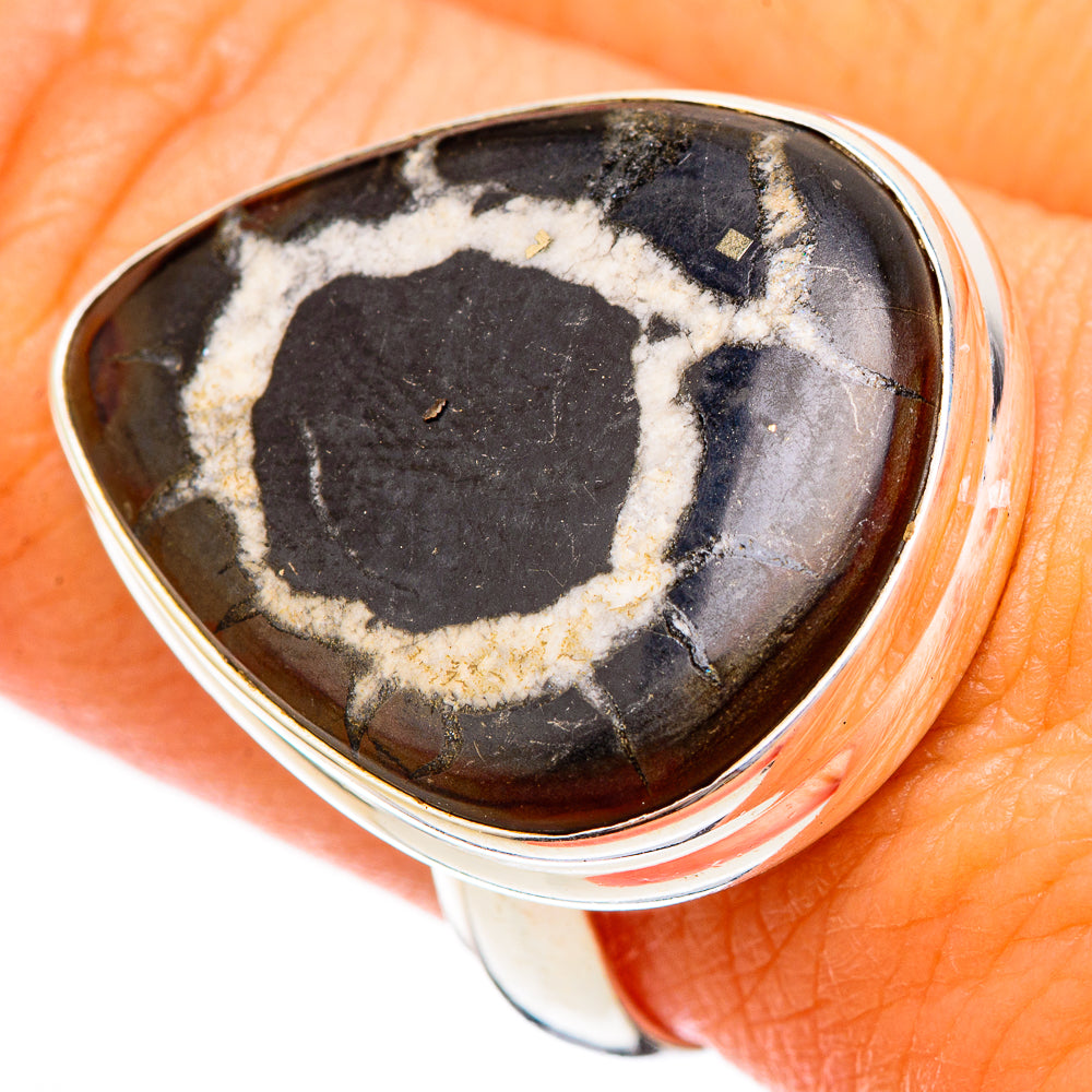 Septarian Geode Rings handcrafted by Anasilvercos - RING116962