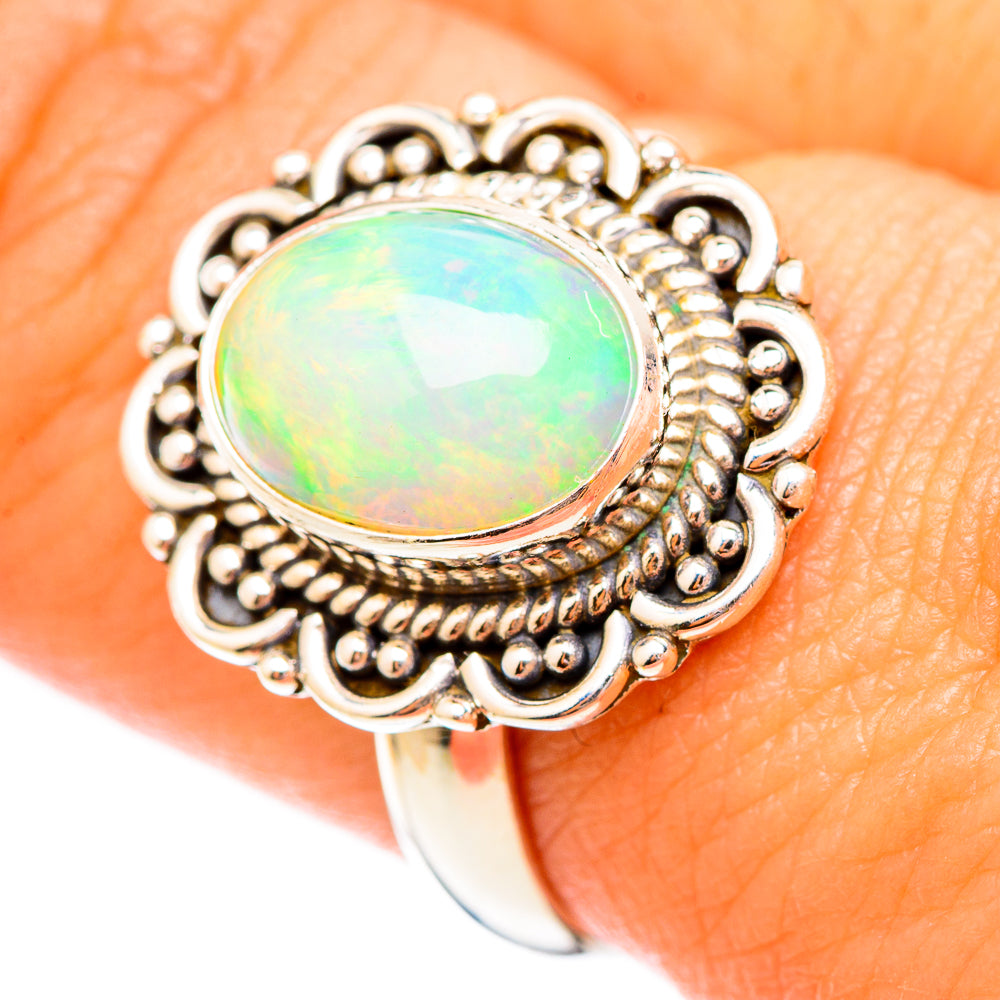 Ethiopian Opal Rings handcrafted by Anasilvercos - RING116972