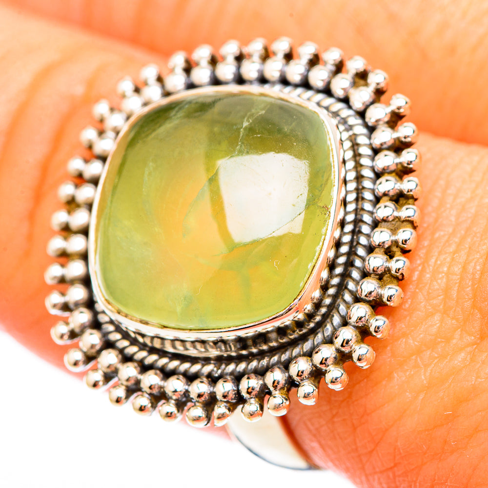 Prehnite Rings handcrafted by Anasilvercos - RING116980