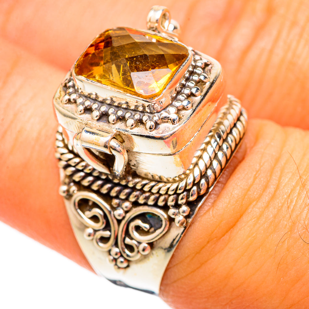 Mandarin Citrine Rings handcrafted by Anasilvercos - RING116983