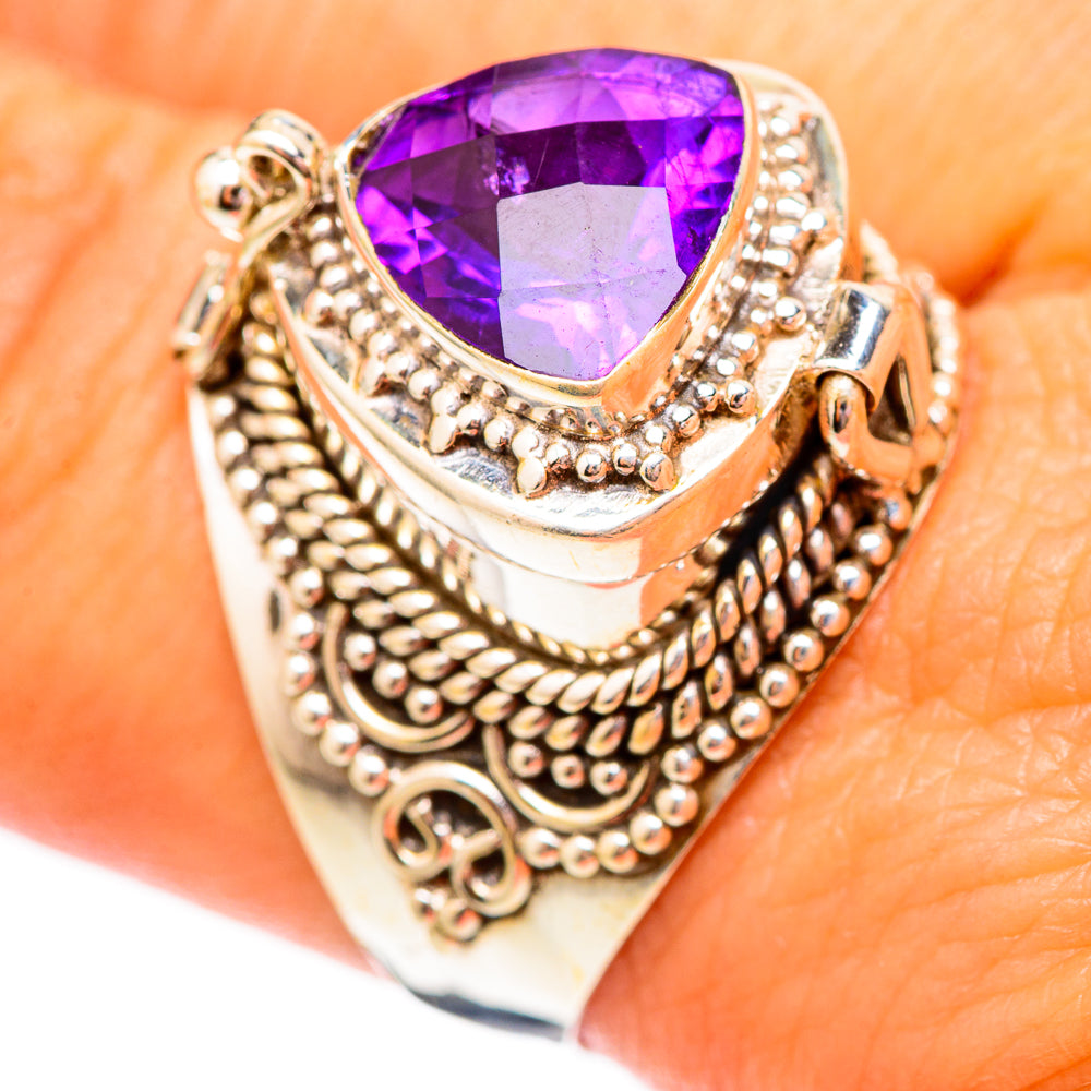 Amethyst Rings handcrafted by Anasilvercos - RING116988