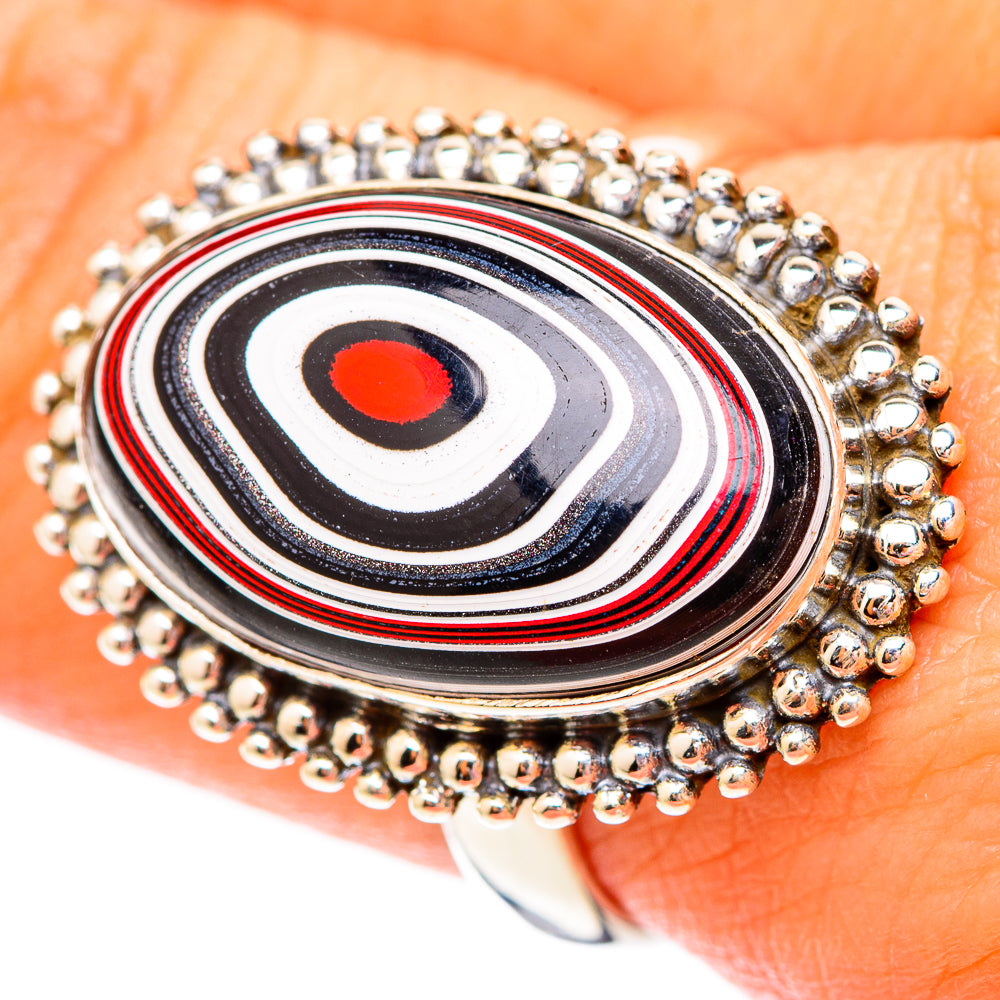Fordite Rings handcrafted by Anasilvercos - RING117000