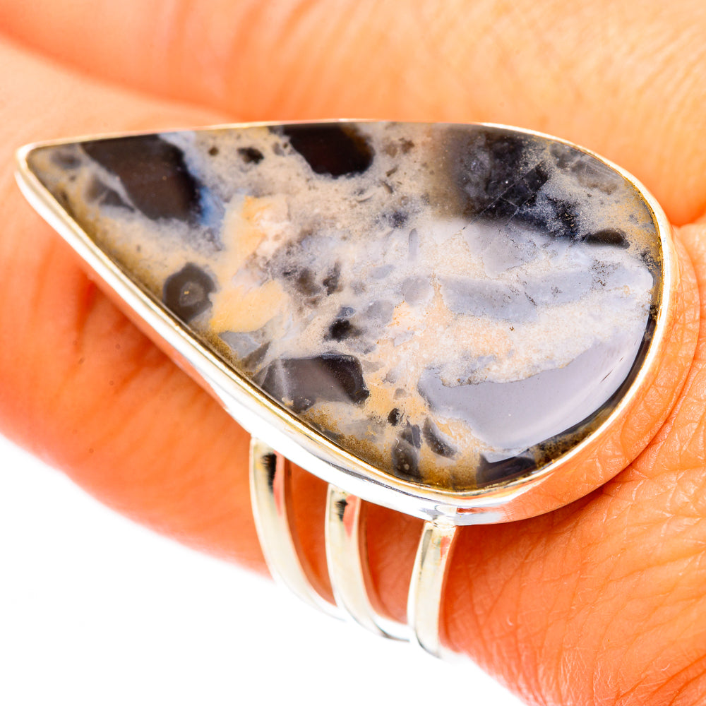 Tiger Dendrite Agate Rings handcrafted by Anasilvercos - RING117023