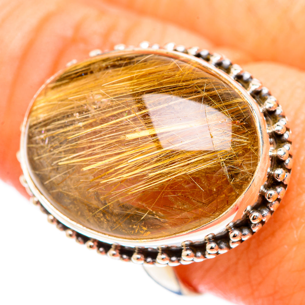 Rutilated Quartz Rings handcrafted by Anasilvercos - RING117030