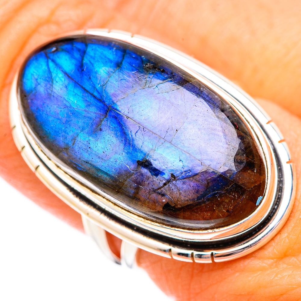 Labradorite Rings handcrafted by Anasilvercos - RING117047